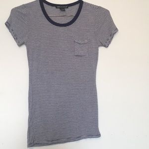 **3 for $12** American Dream Striped T with Pocket